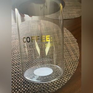 Coffee glass canister